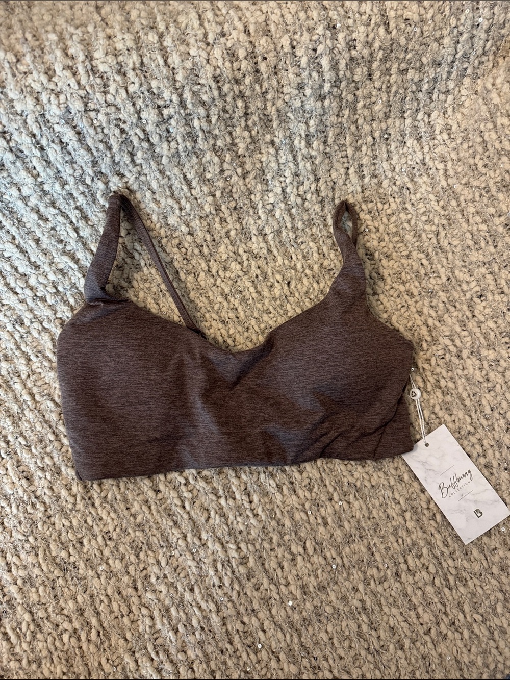 BuffBunny Brown Seamless Sports Bralette